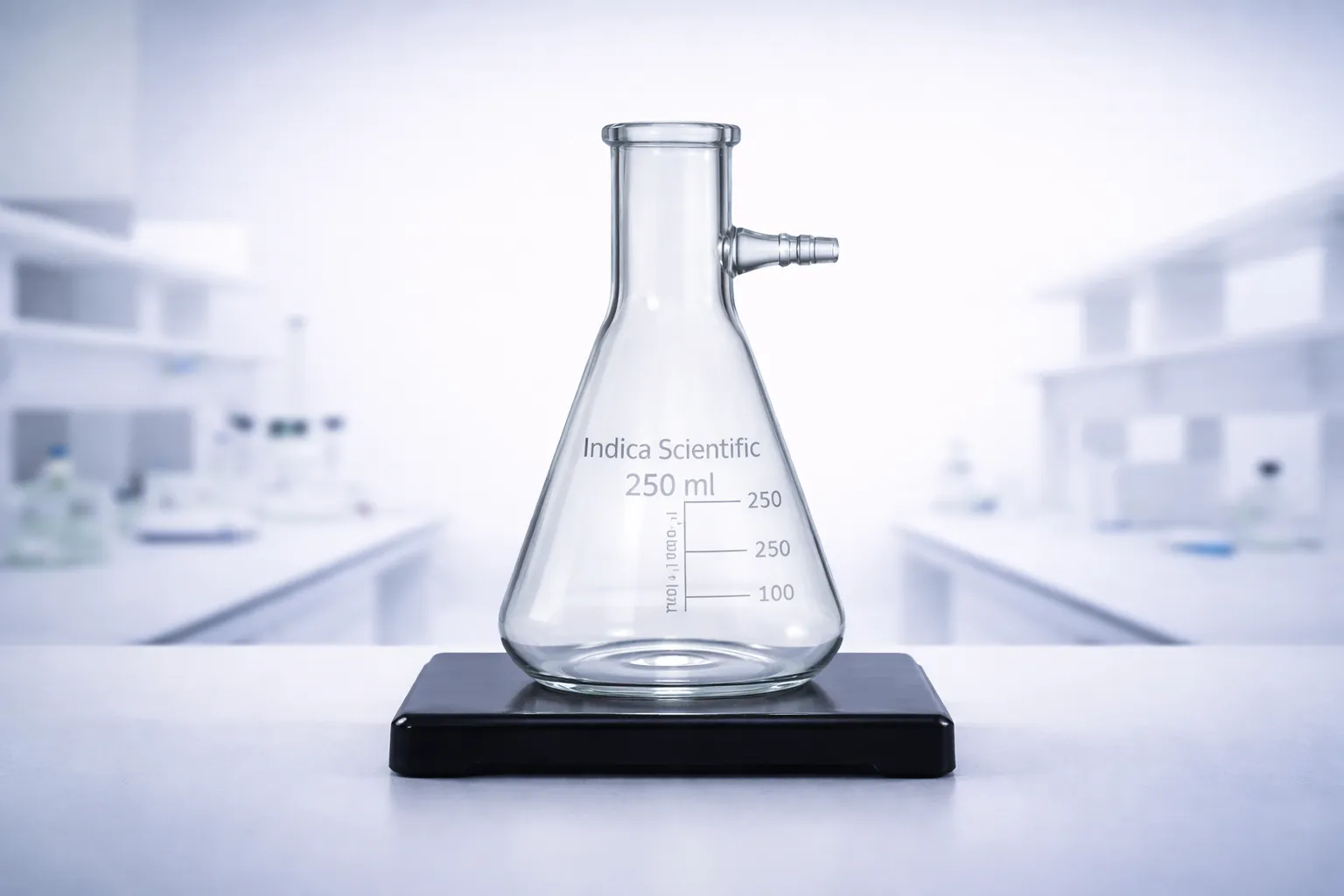 Büchner flask with plain side-arm connection